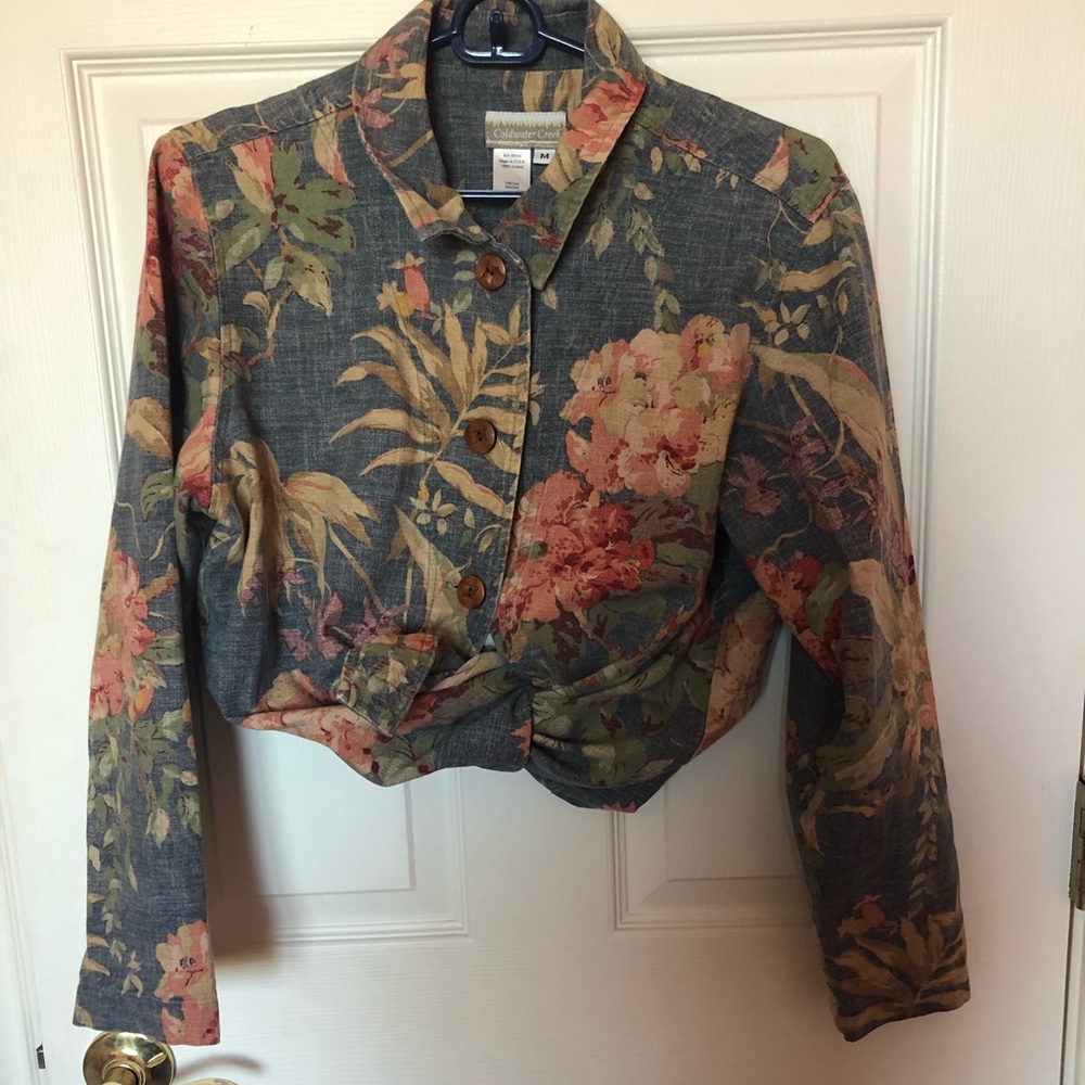 *Coldwater Creek* Floral Button Up